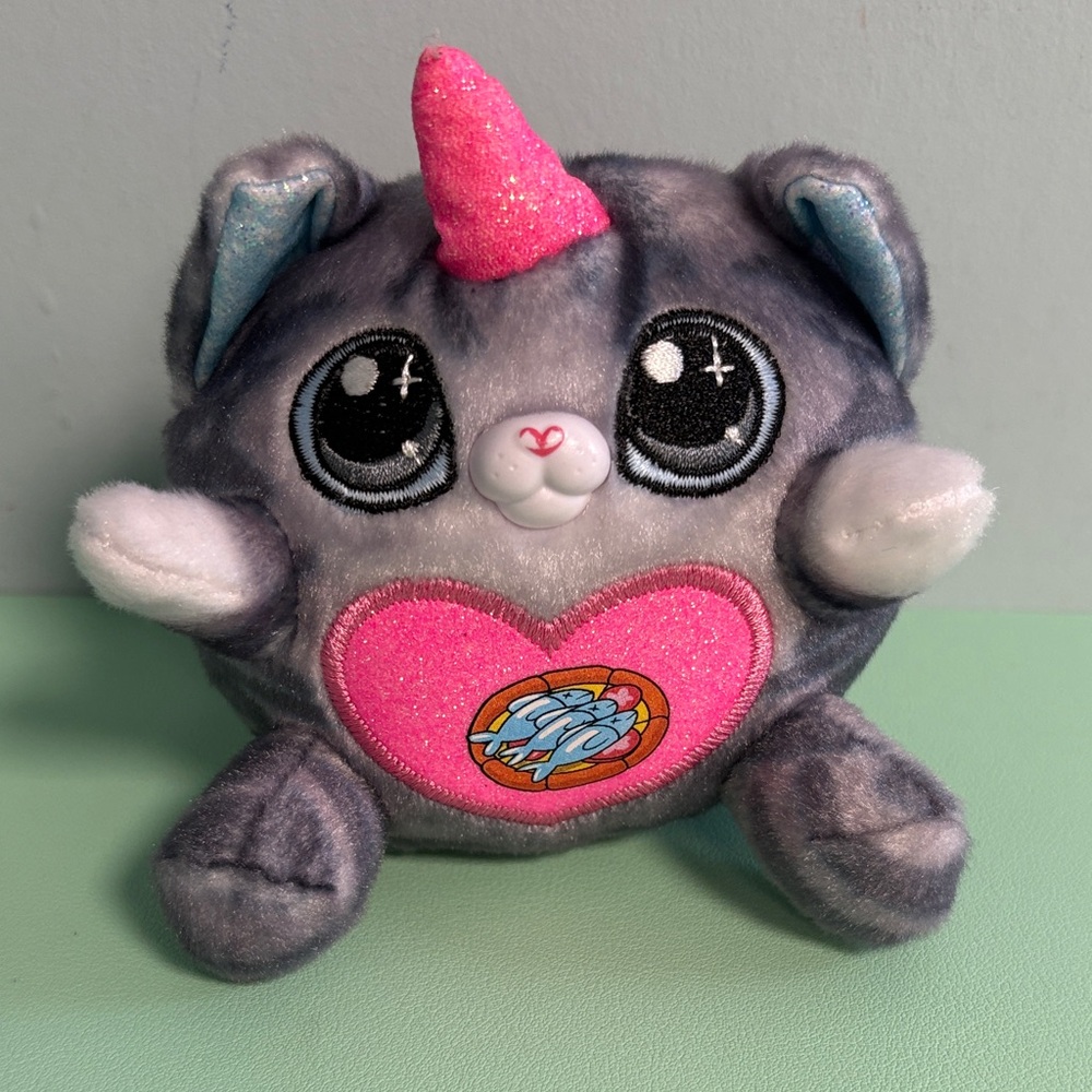 Zuru Rainbocorns Kittycorn Surprise Grey Tabby Cat Plush Stuffed Animal
